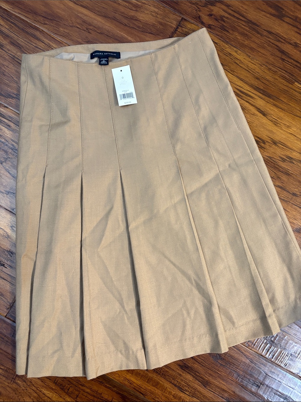 Banana Republic Wool Pleated Midi Skirt